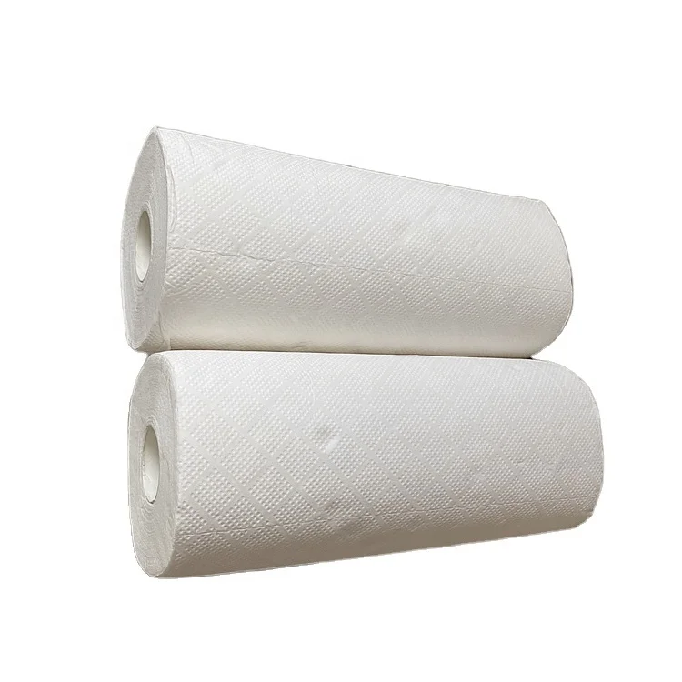 
High quality paper kitchen towel roll disposable kitchen cleaning paper towels roll 
