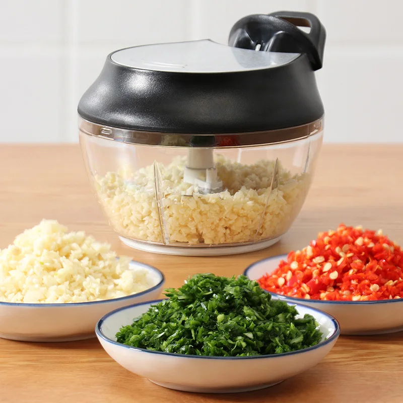 SSGP ручной мини-измельчитель для еды, имбиря, чеснока, овощей с 3 лезвиями