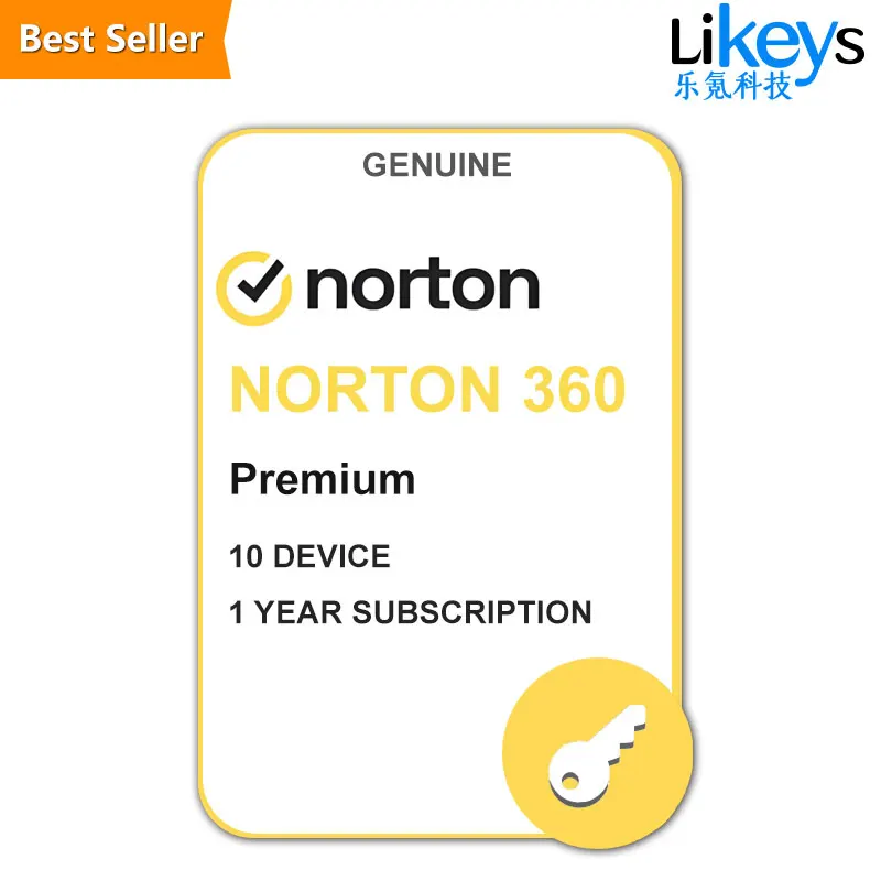 Популярный онлайн Norton 360 Премиум 2023 1 устройство год ключ универсальное лицензионное программное обеспечение безопасности не 10 устройств