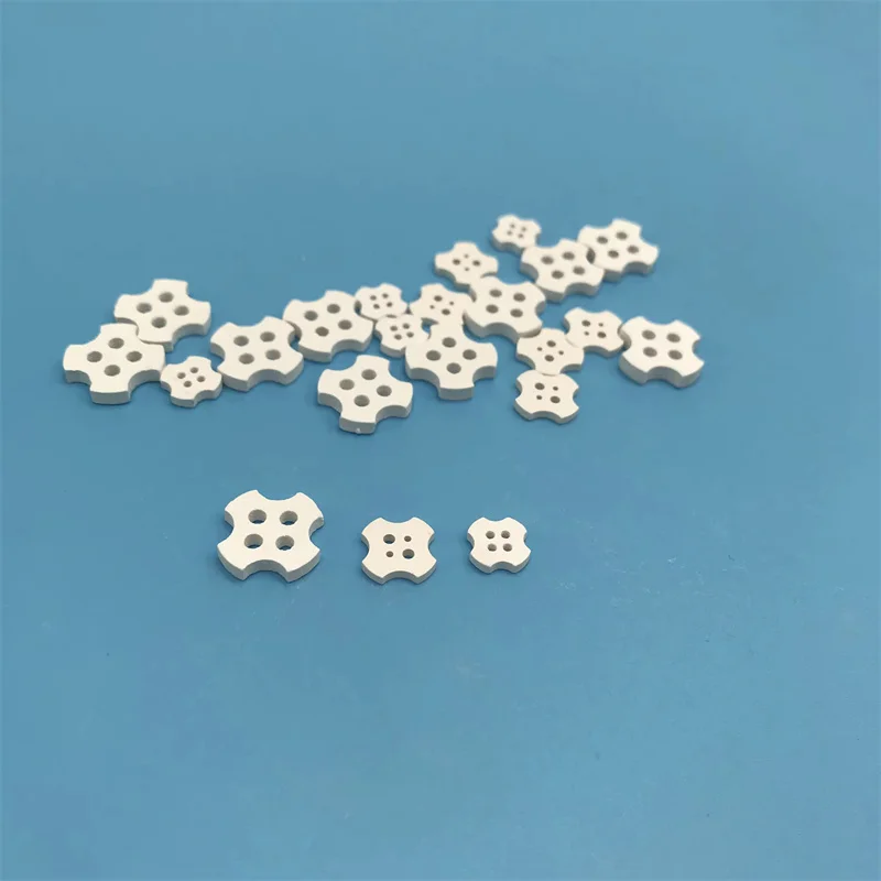 Customized High Purity MgO Gasket Magnesium Oxide Ceramic Plate with Holes