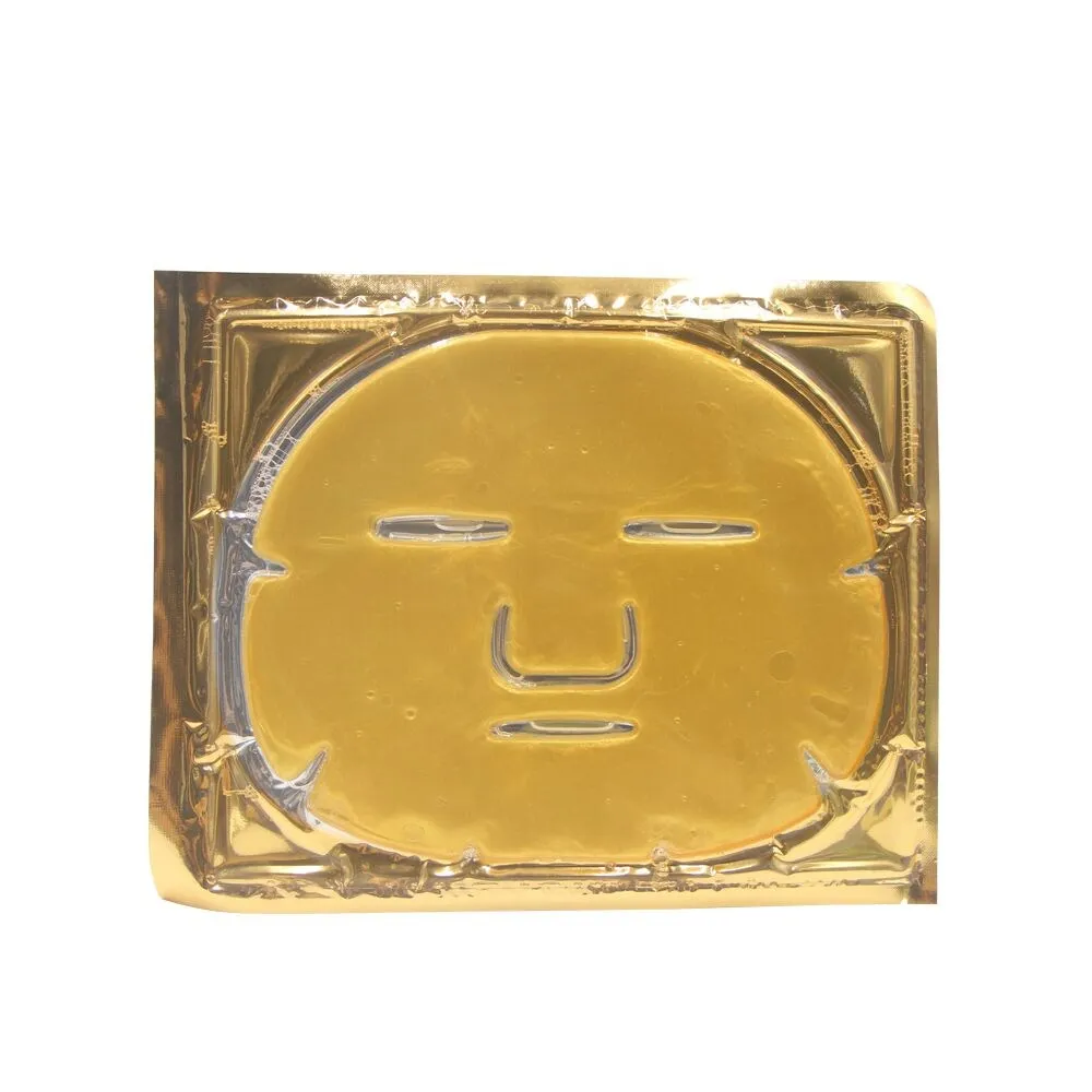 OEM Wholesale Natural Anti Aging Whitening Organic Skin Care 24k Gold Collagen Facial Mask