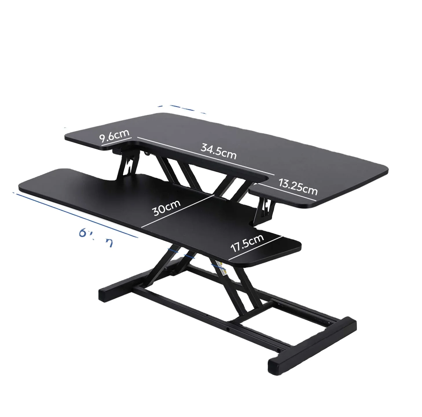 Ergonomic Portable Adjustable Height Standing Desk Converter for Home Office