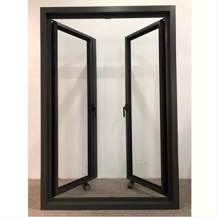 Australia Standard Design French Aluminum Large Casement Window