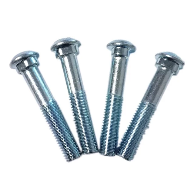 High strength grade 8.8 black galvanized track splint bolt and nuts HDG round head oval neck bolts for grooved pipe fittings
