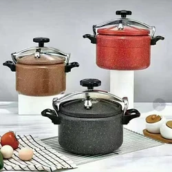 France Style Pressure Cooker With Marble Coating , Pressure Cooker Aluminium Alloy