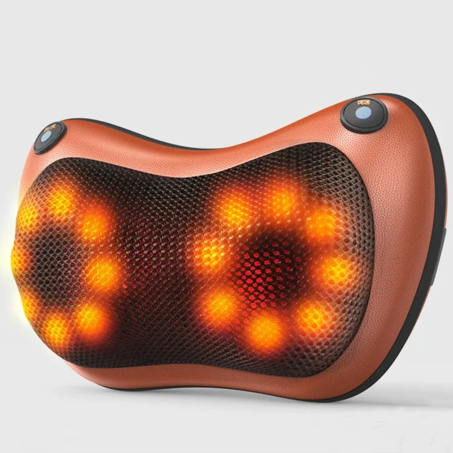 2025 Best Neck Traction Music Vibration Heated Massage Neck Pillow Electric Wireless