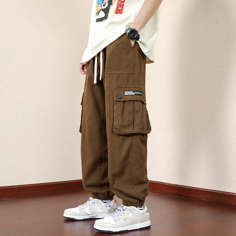 Custom breathable camo pants men, baggy pants 2024 New design casual plain chino pants mens/