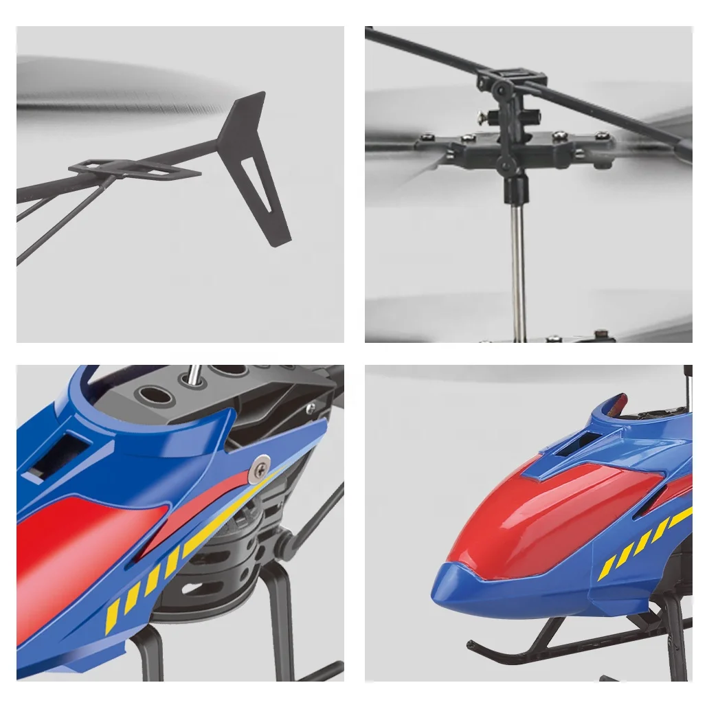 Easy to Operate 2 Channels Remote Control Helicopter with Built-In Gyroscope Stable Flying RC Toy for Kids Indoor & Outdoor Fun