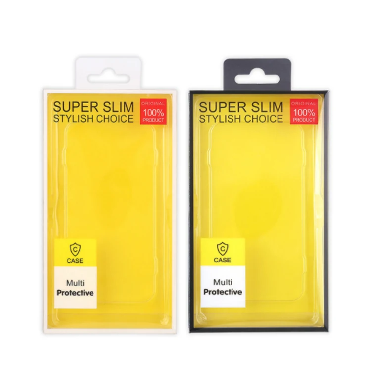 Factory Custom New Design PVC Clear Box Packaging Box for Mobile Phone Case Charger