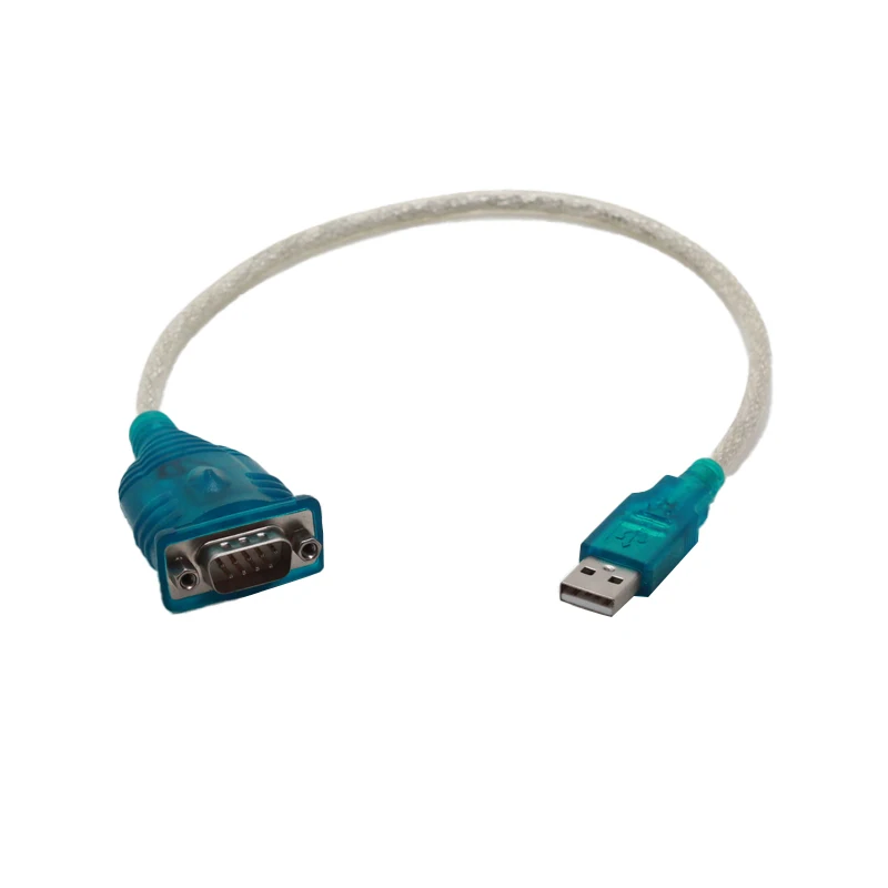 Transparent USB 2.0 TO RS232 Serial DB9 Adapter Converter Cable