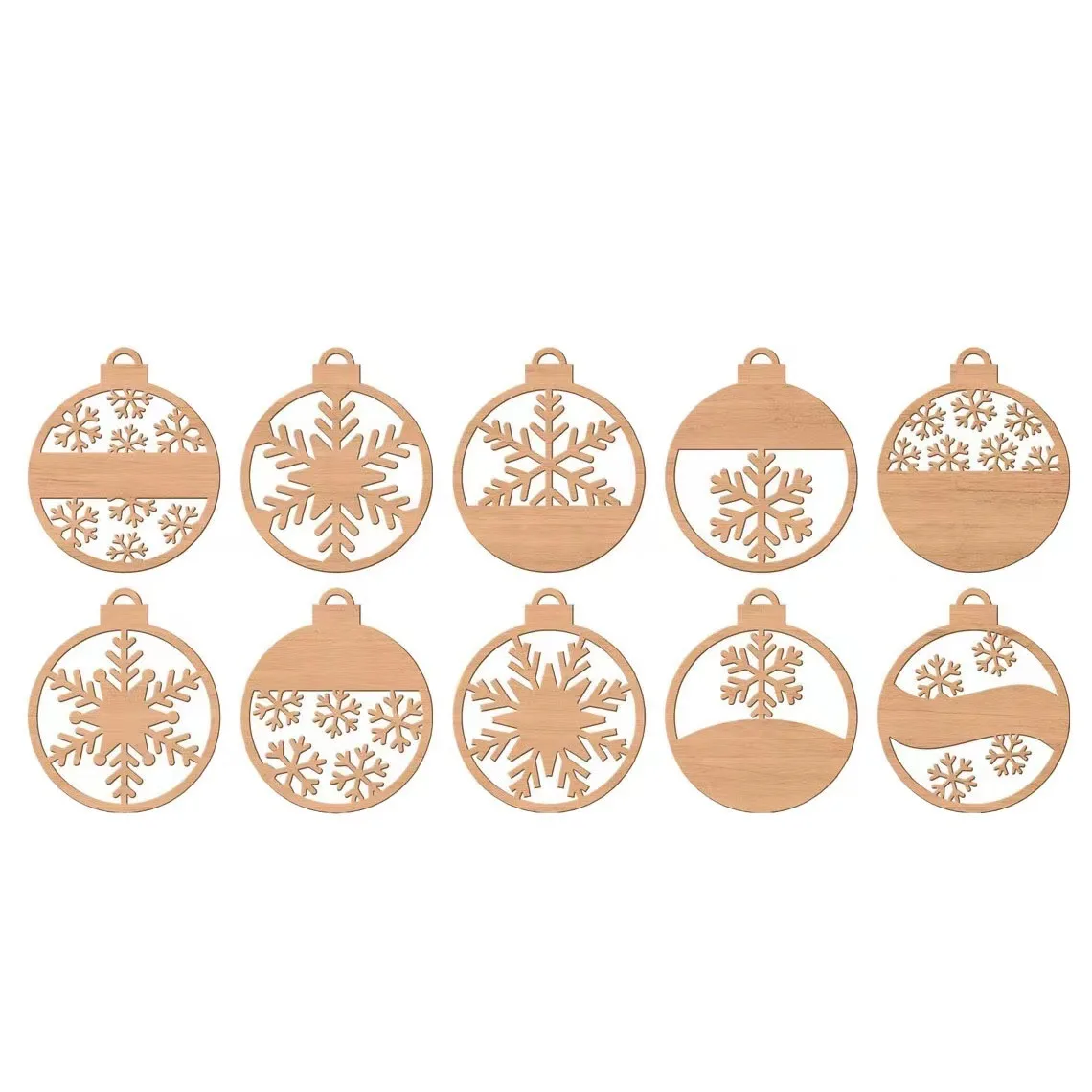 Wholesale Wooden Christmas Ornaments Popular Wooden Christmas Tree Decorations and Hanging Tags for Home Decor Dropshipping