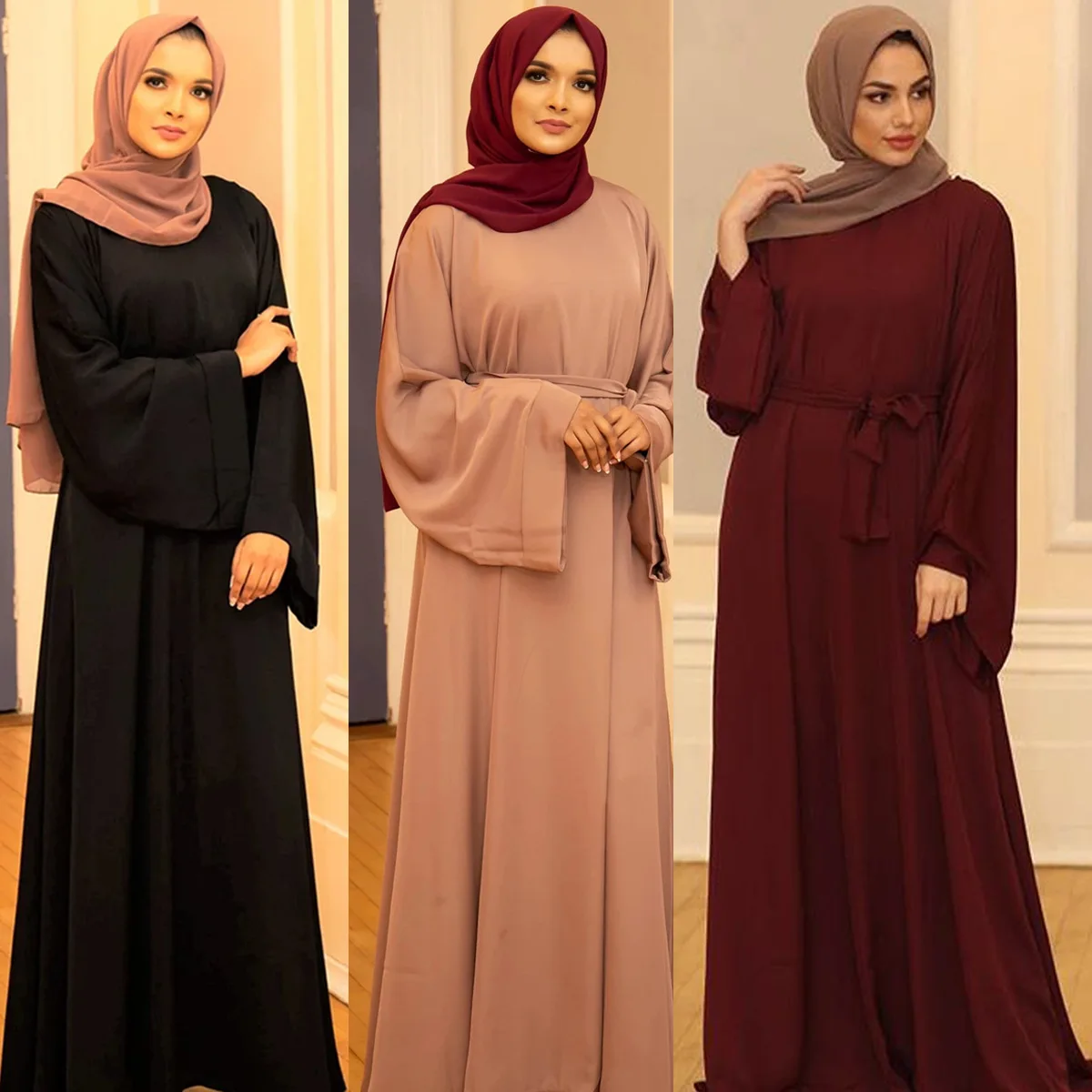 Latest Abaya Designs Modest Women Kaftan Clothing Islamic Long Dress Muslim Islamic Clothing Islamic Dress