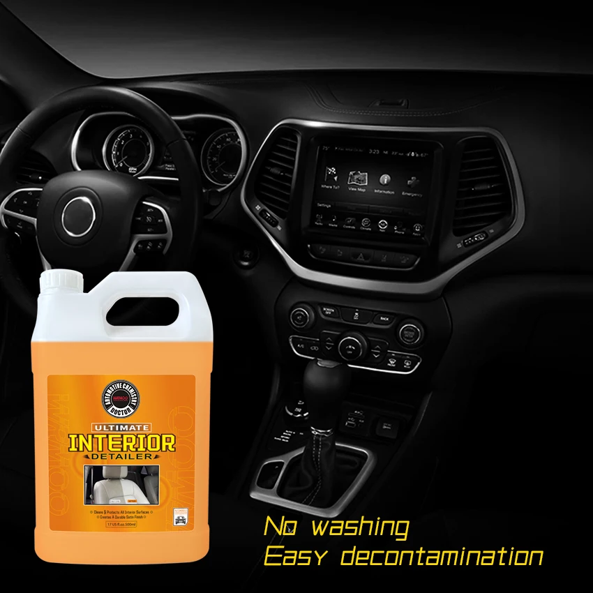Car interior cleaner, leather seat flange flannel, cleaning and decontamination, dual use for both car and home use