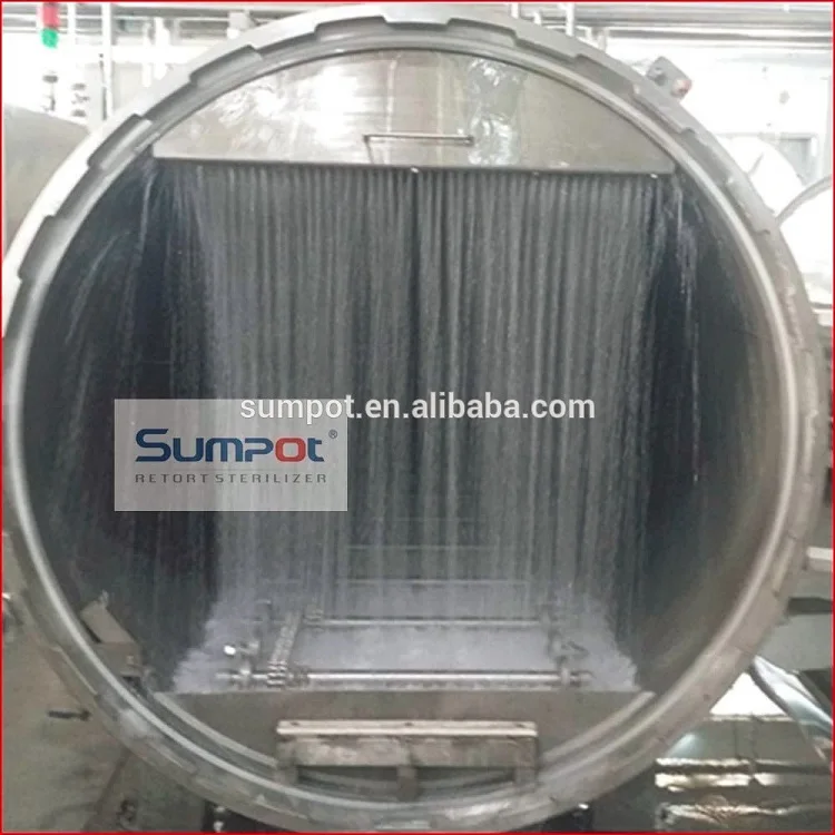 Best Selling Hot Water Spray Retort Machine For Pouch Autoclave Sterilizer