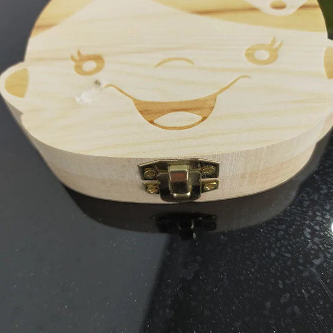 
Custom Color Durable 150g OEM Wooden Storage Organizer Wood Baby Teeth Box Keepsake Milk Tooth Kids Wood 
