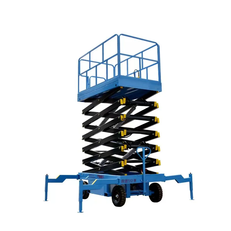 4m 6m 8m 10m CE Certificate Full Electric Scissor Lift Manual Lightweight Hydraulic Mobile Electric Scissor Lift