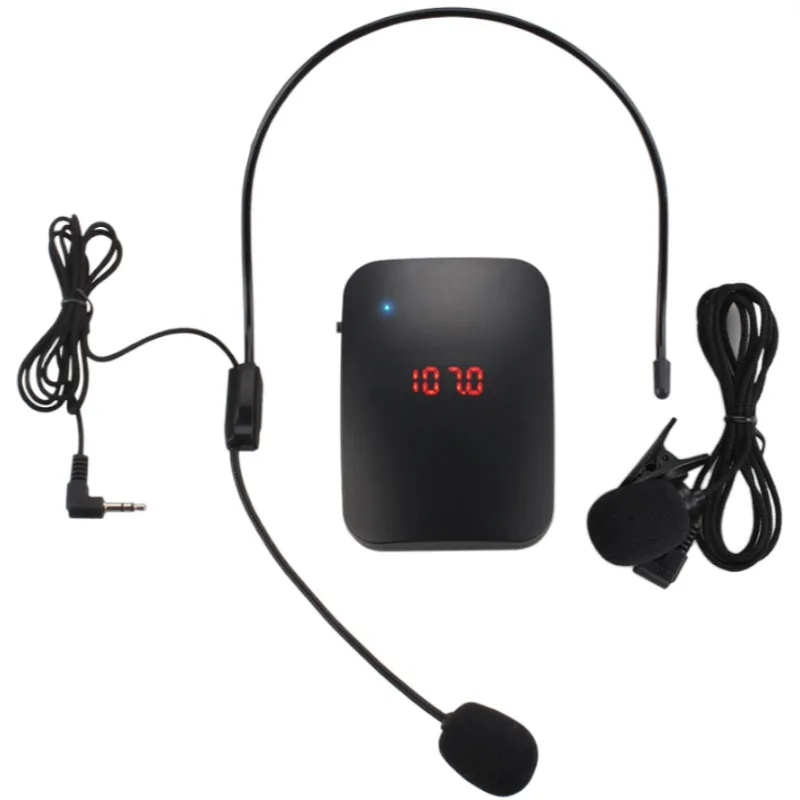 
Voice Amplifier Headset Guide FM Microphone audio wireless transmitter FM wireless microphone 