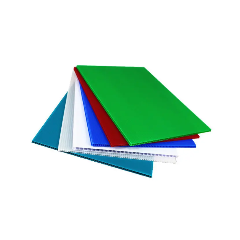 Corflute sheets for coroplast signs and hollow sheet plastic box packing correx sheet for transport