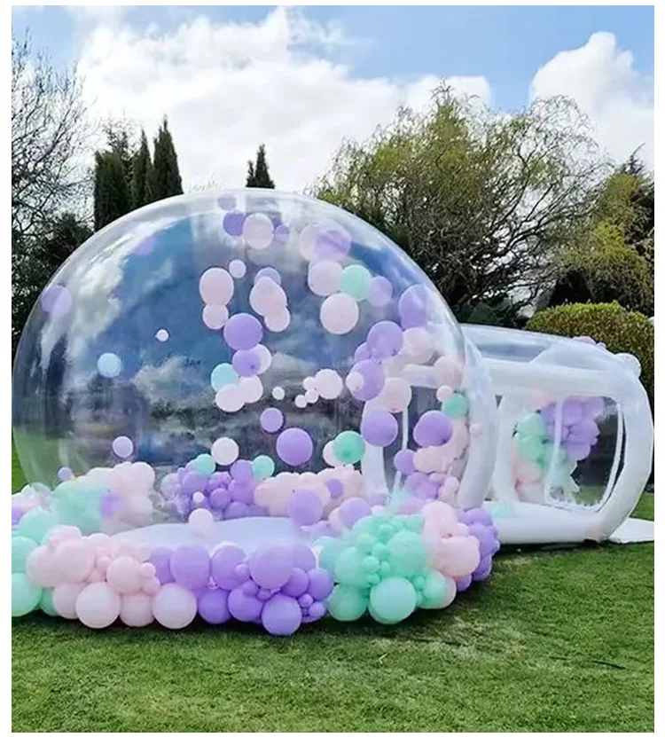 Hotel Outdoor Party Kids Transparent Tent Lodge for Party Event Inflatable Bubble House