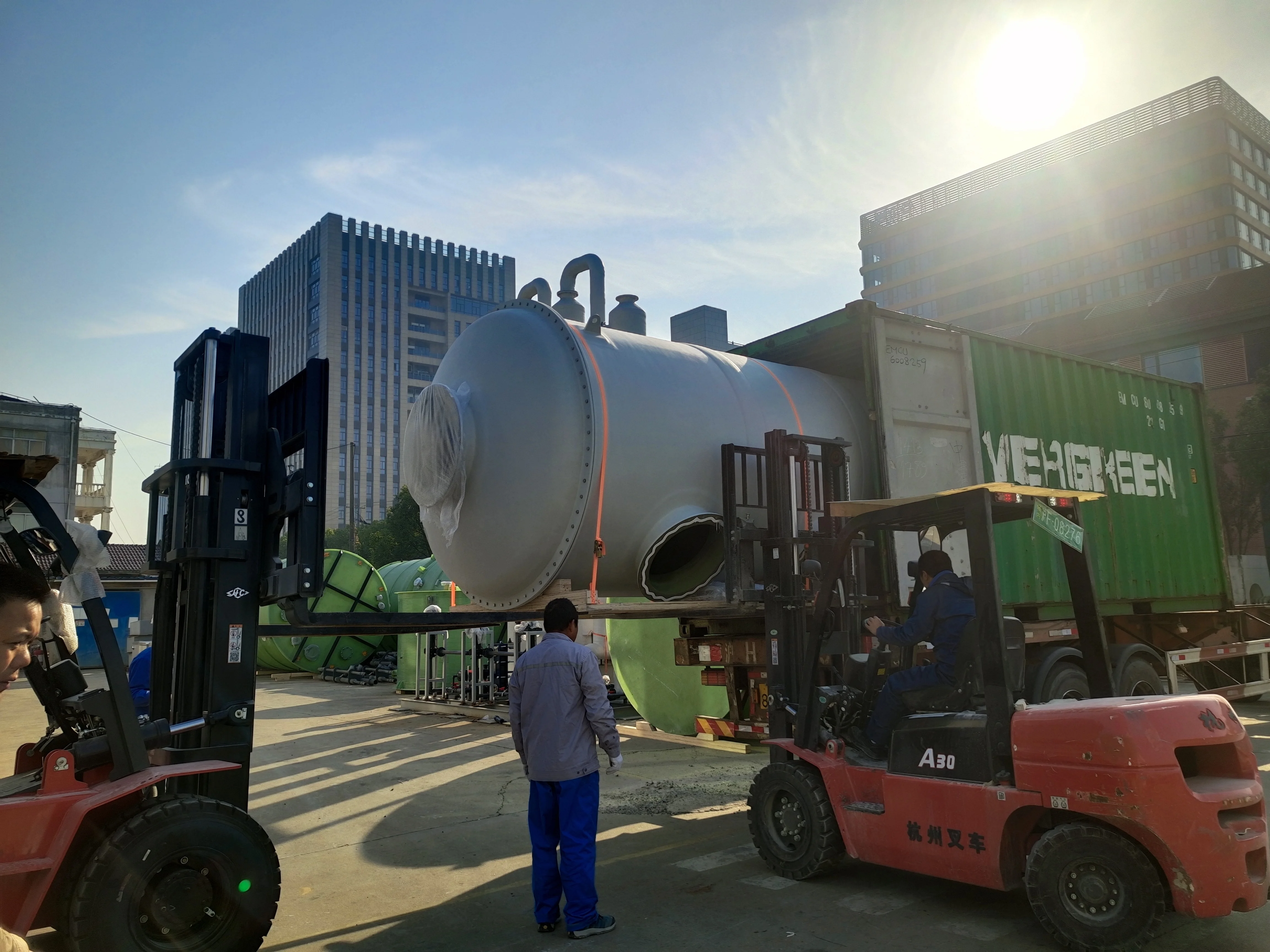 FRP Fiberglass Storage Tank Wet Scrubber