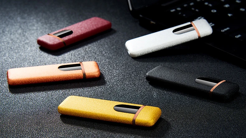 Многофункциональная Водонепроницаемая современная оптовая продажа usb перезаряжаемая металлическая зажигалка для
