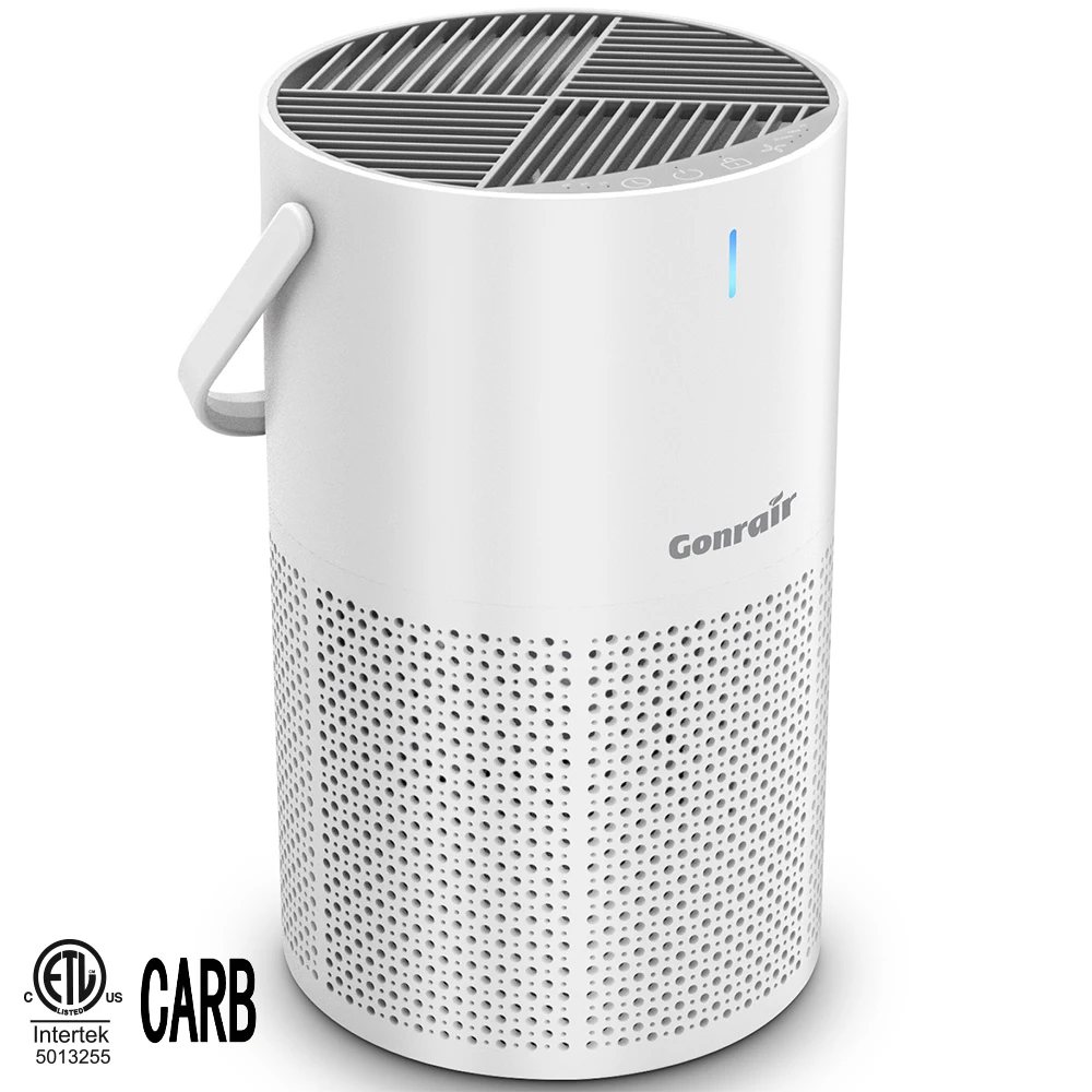 Hot products household portable ETL CARB flexible handle home desktop air purifier fan for baby bedroom