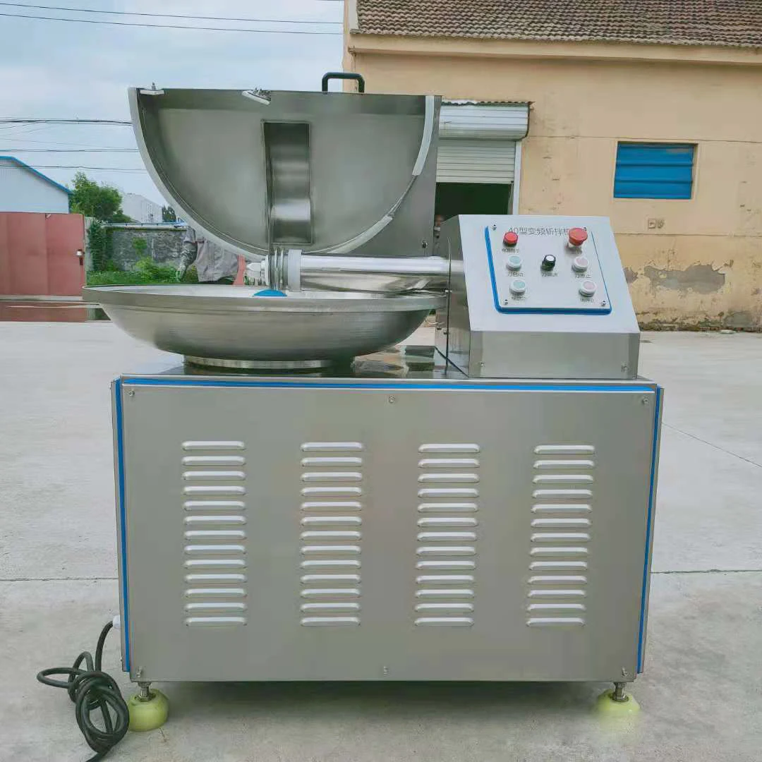20l Stainless Steel Electric Meat Butchery Equipment Vegetable Vacuum Bowl Chop Mixer Cutter 80l Sausage Chopper Cutter Machine