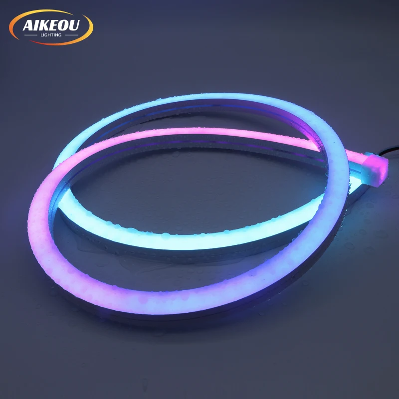 16*16mm silicone flexible neon strip 12v 24v waterproof light emitting diode rope rgb light emitting diode neon strip light