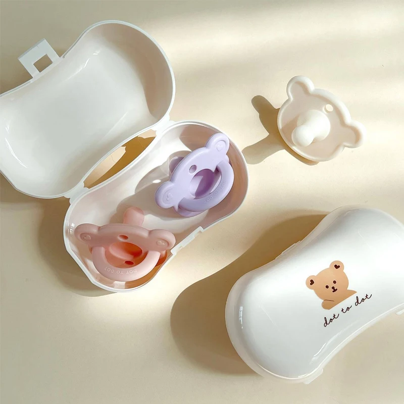 Custom Eco-Friendly Food Grade Baby Pacifier Safe Disinfection Cute Cartoon Silicone Baby Pacifier Baby Pacifier