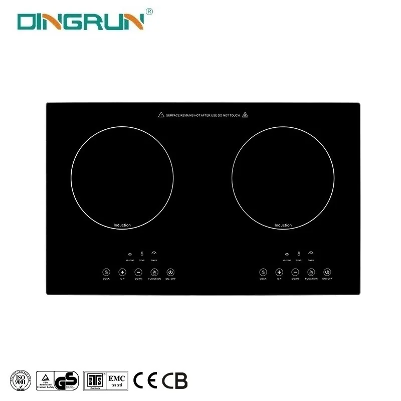 Home Kitchen Applicane 2 Hob Dc Induction Cooktop Ceramic And Induction Cooktop 2200W Induction Cooker