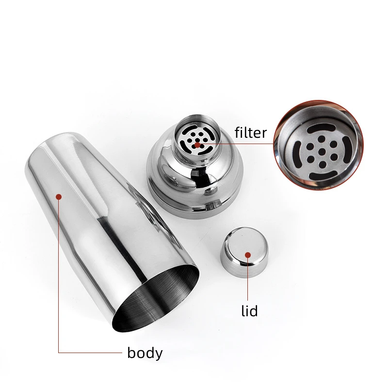 Everich 25oz Professional Bar tools 750ml Bar Shaker Bottle Cup