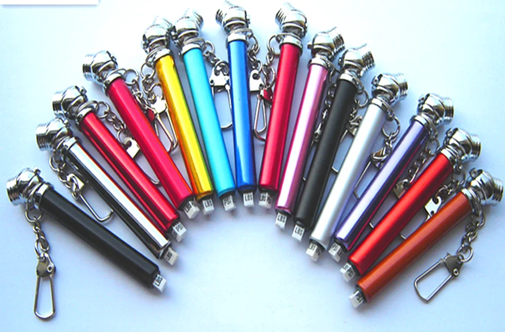 Promotional Mini Pen Shaped Tire Air Pressure Gauge Tester with Keychain Customized logo for Promotion 50 PSI