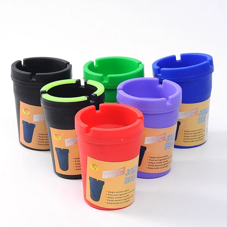 Hot selling portable   plastic car ashtray  manufacture  cigarette ashtray wholesale