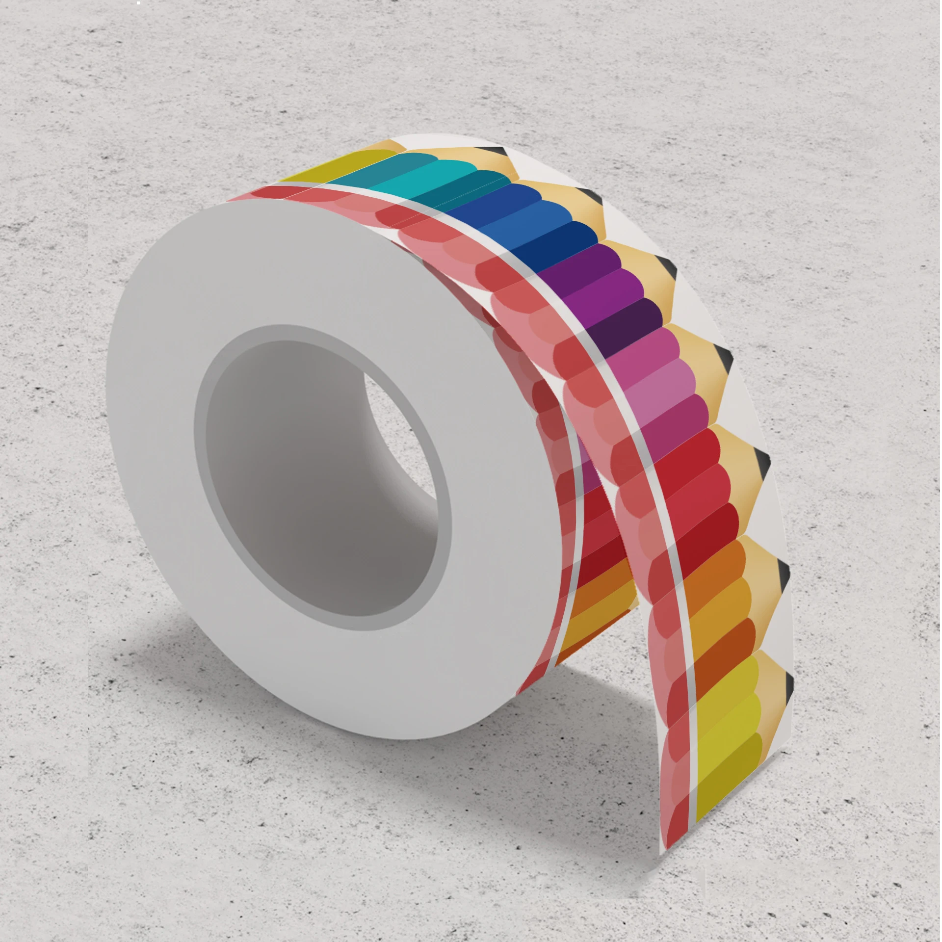 Wholesale Custom Crayon Classroom Bulletin Board Borders Colored Pencil Back to School Border Trim Decoration Sticker