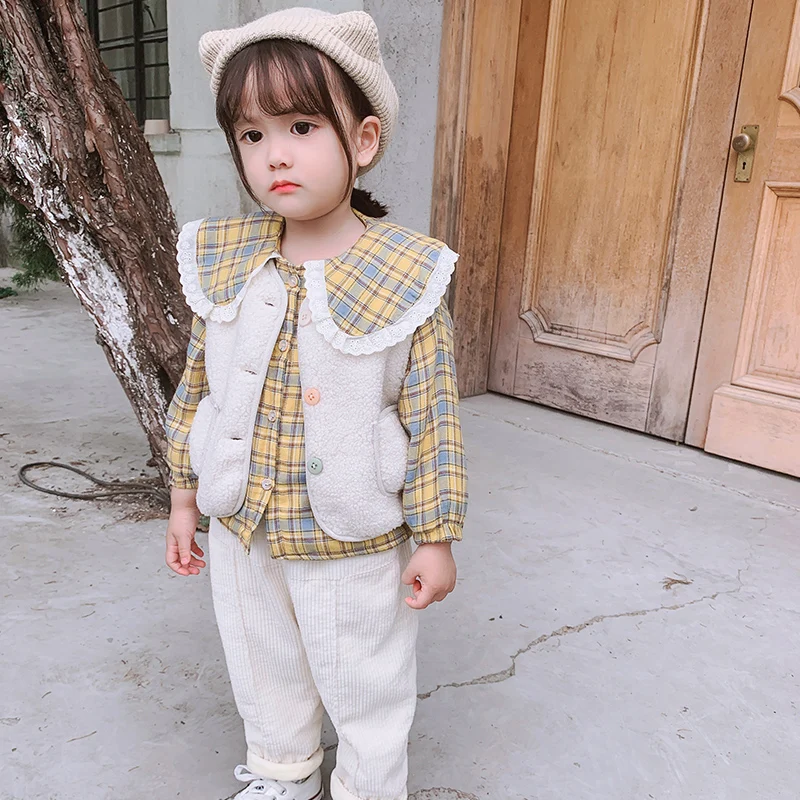 
Solid color thicken thermal autumn warm 0-3-year old baby unisex vest sleeveless O-Neck wholesale baby vest 