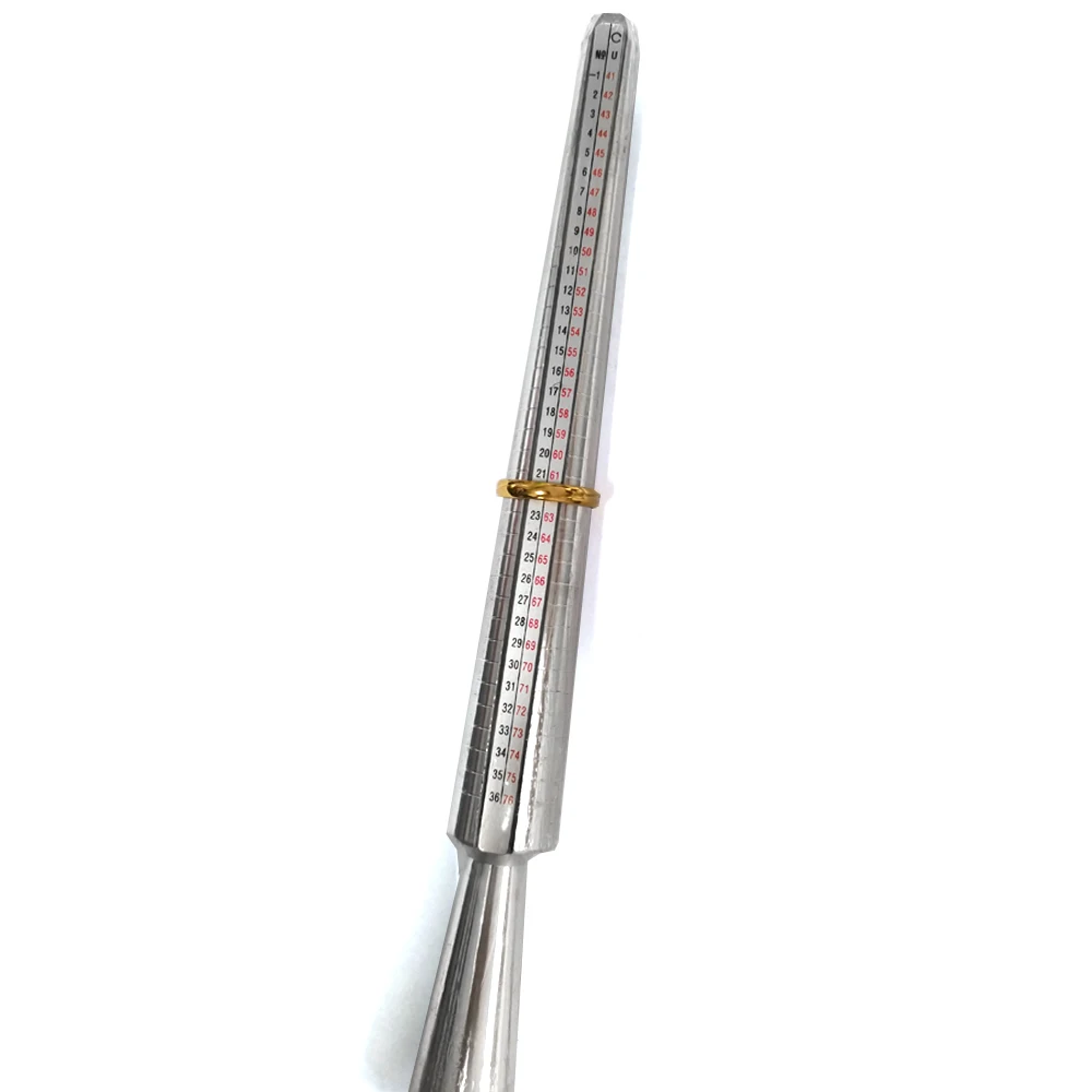 Metal Ring Sizer Tool Measuring Stick Ring Size Measurer
