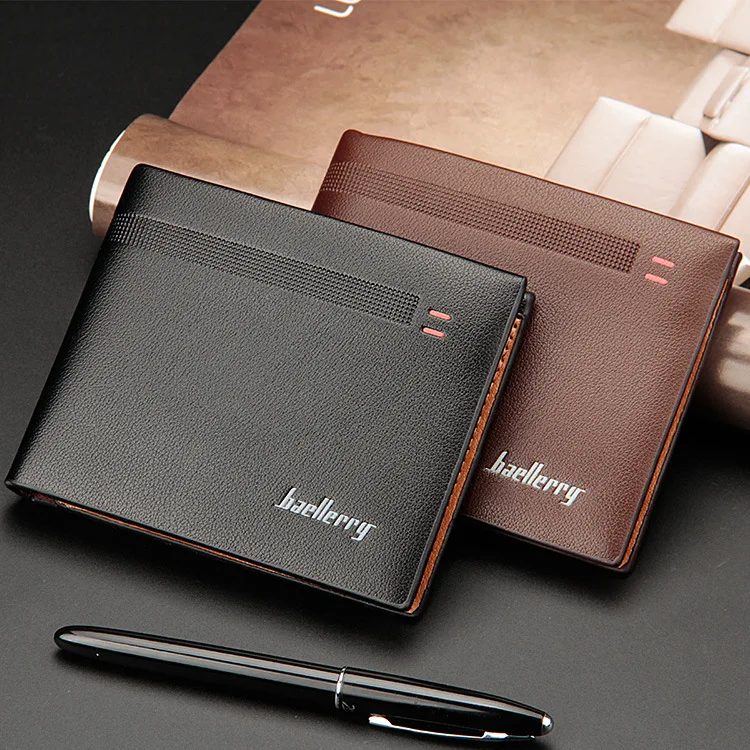Hot sales high quality genuine leather Classic Man Wallet Leather Quality purse Men wallets slim