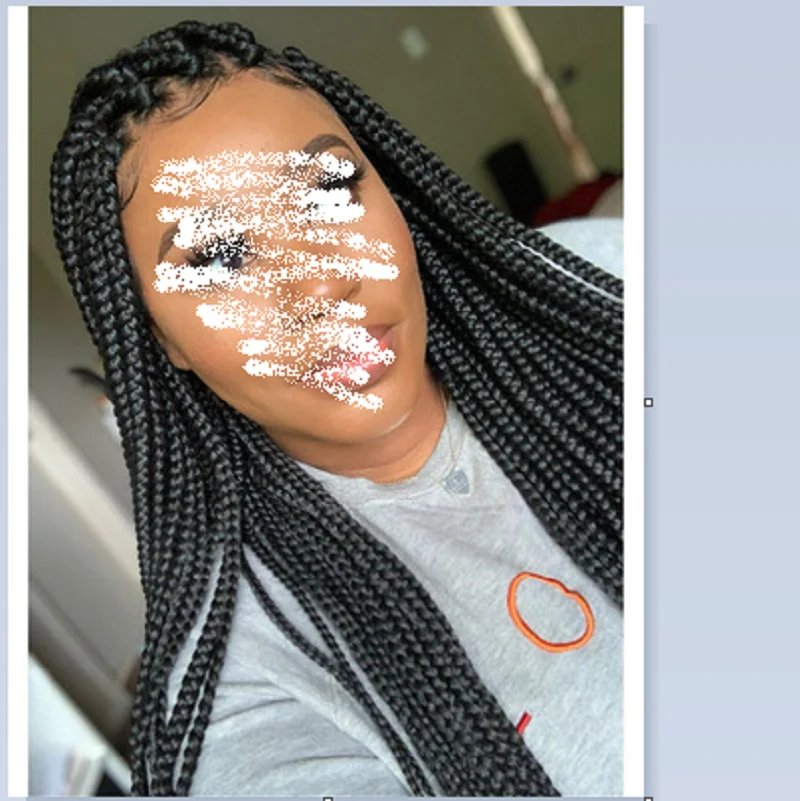 High Temperature Synthetic Wigs for Women 3X Twist Braided Wig Long Black Hair 65 cm Wigs