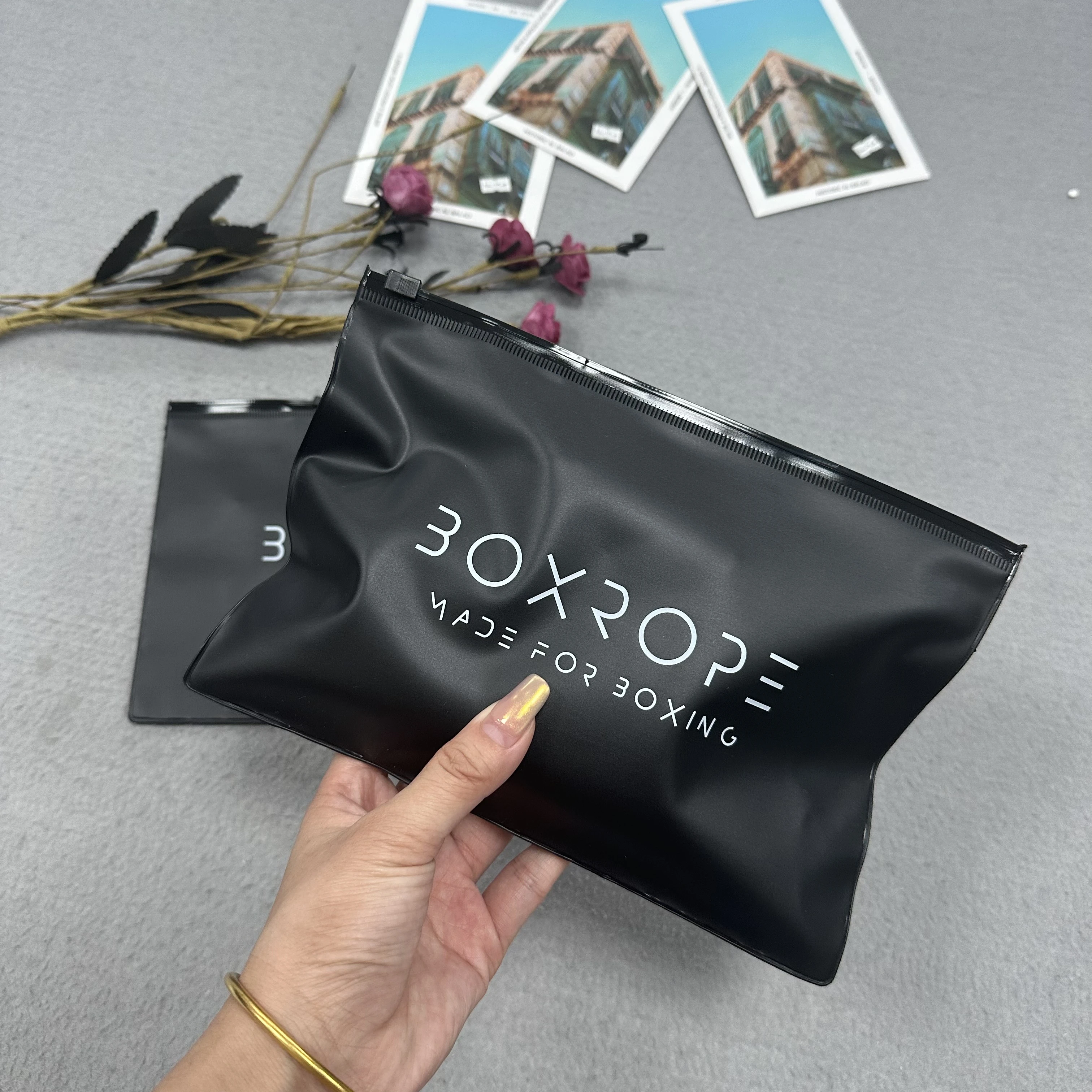 Pe Cpe Pla Customized Logo Printed Packaging Zipper Closure Plastic Ziplock Bag