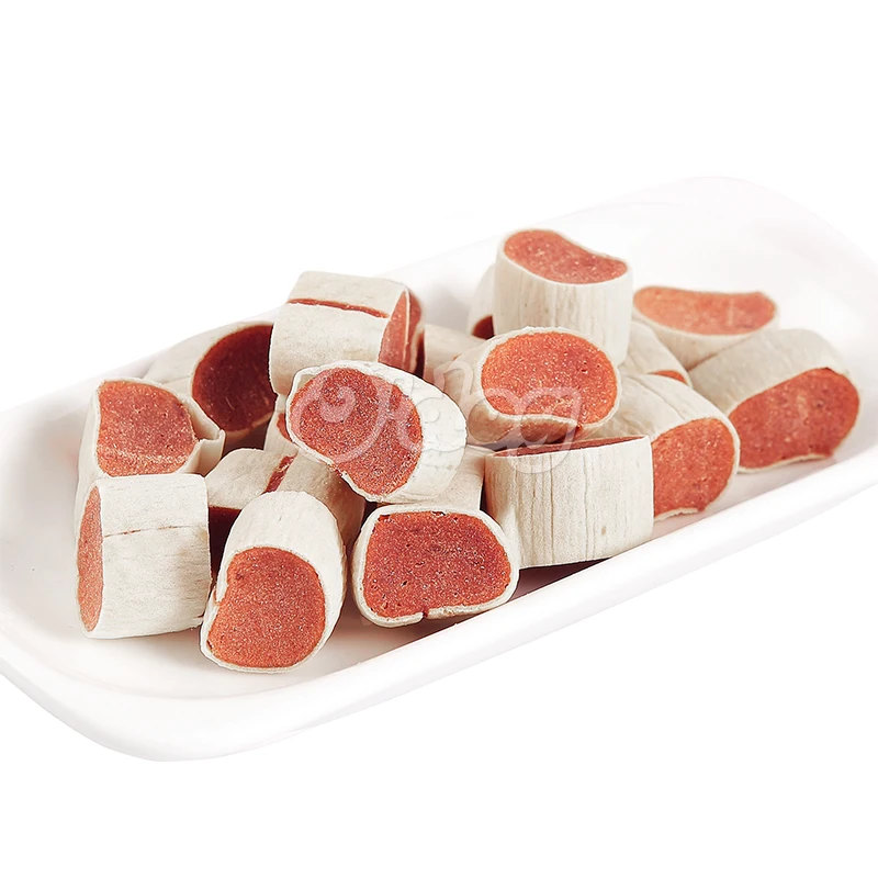 Proper price top quality stuffable dog ball snack rabbit sushi pet dog food freeze dried dog food