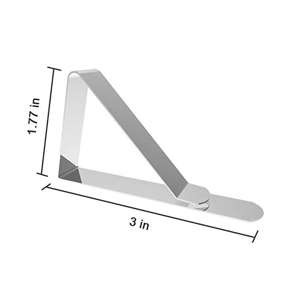 
12 stainless steel tablecloth clips wedding table long table cover bracket outdoor table stabilizer clip 