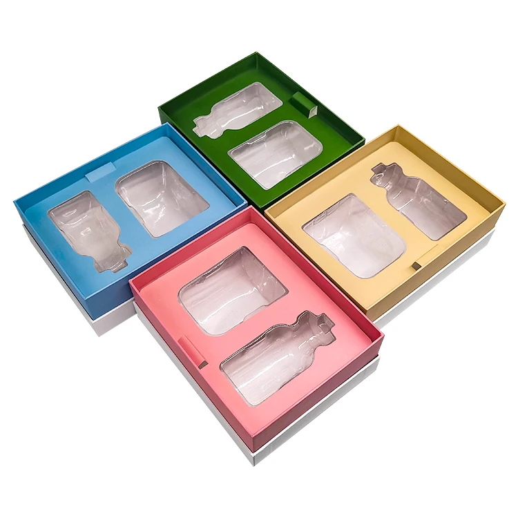 Custom Printing Logo Luxury Bio-degradable Paper Cardboard Small Pink Perfume Makeup Cosmetic Gift Packaging Box