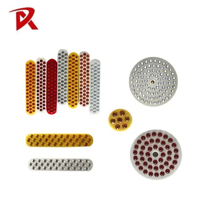 
strong reflective 7- 170 glass beads / plastic reflector for road stud 