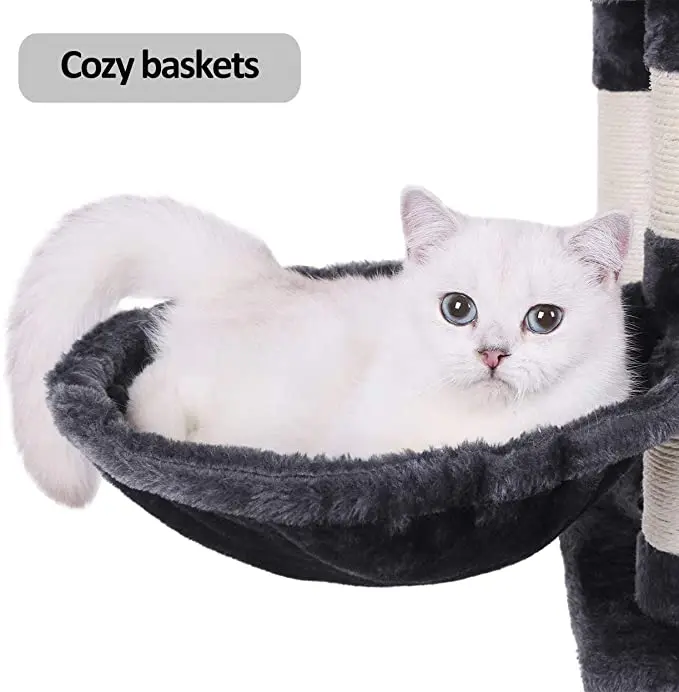 New customizable Cat Tower Furniture Kitty Activity Center Kitten Play House Multi-Level Cat Tree Condo for cat