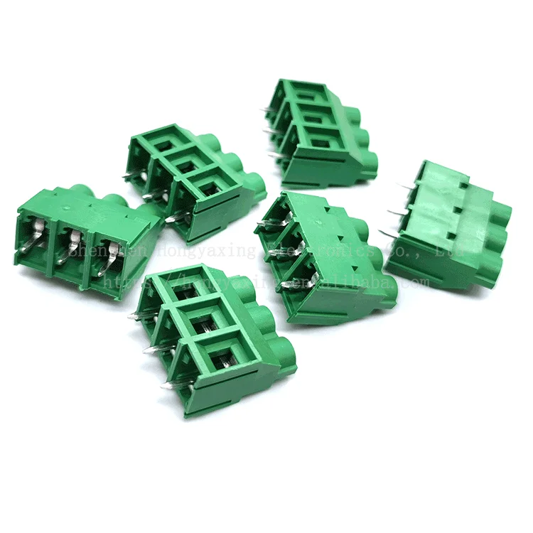 Screw type PCB wiring terminal KF/MX/MG7620-7.62MM 2/3P copper environmentally friendly spliceable Green connector