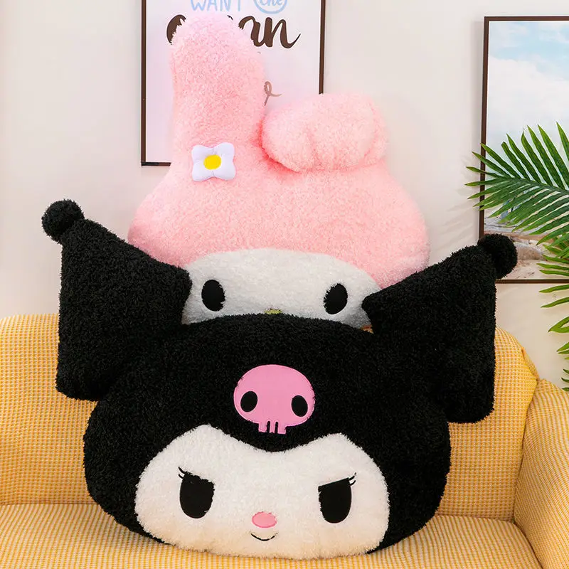 Kawaii Sanrio Plush Pillow Kuromi My Melody Cartoon Anime Doll Toys Soft Stuffed Plush Birthday Gift For kids