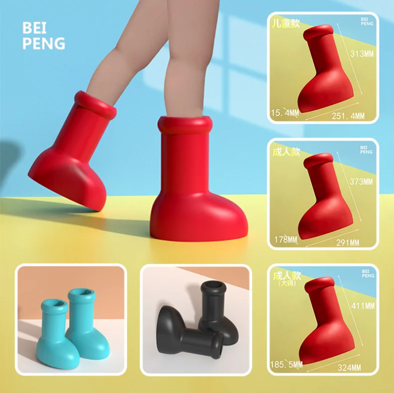 Mid-leg boots custom wave Big Red Boot body boot 2023 new design latest Wholesale factory manufacturer sneaker