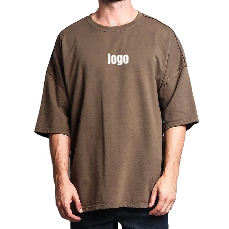 Custom Streetwear 100%  Cotton Plain Crew Neck Blank T Shirt Custom Logo Printing For Men