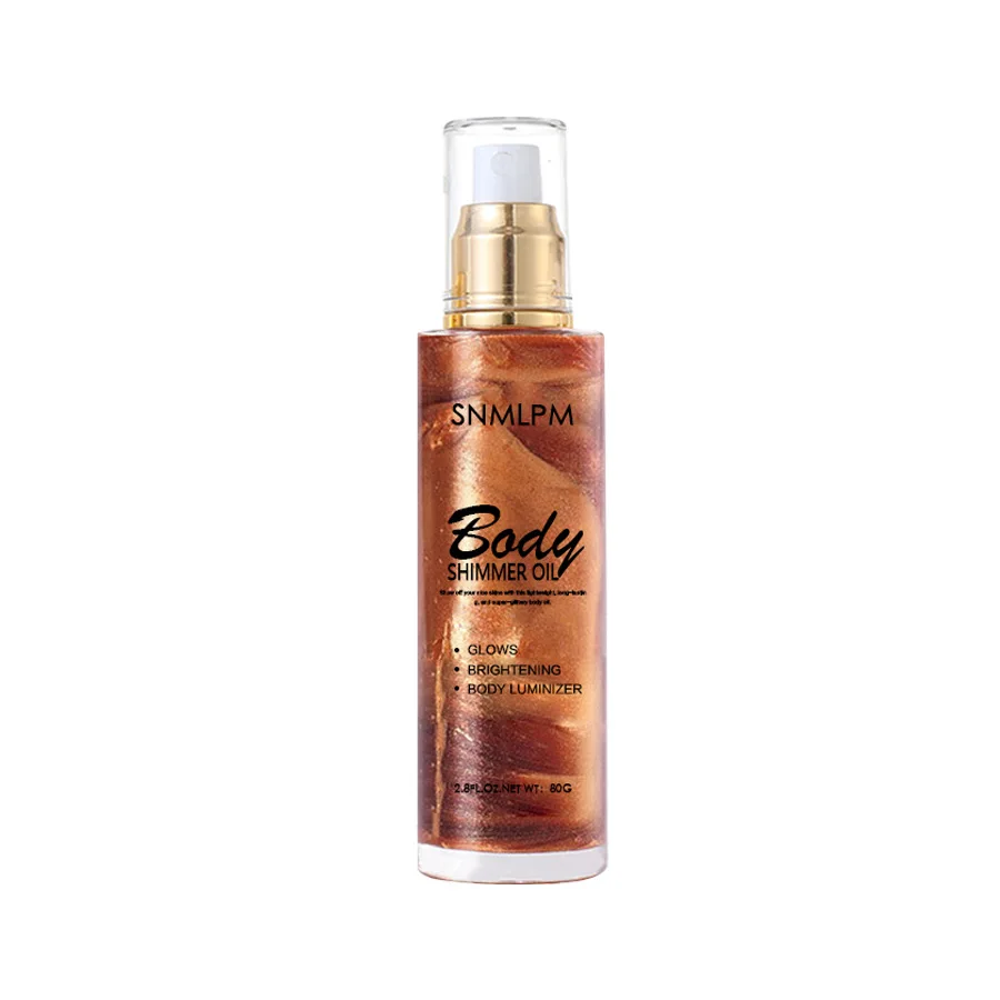 Makeup Body Glow Oil Highlighter Facial Leg Toning body shimmer oil