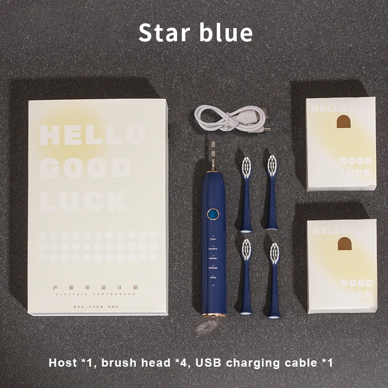 Motorized High Water Pressure 5 Modes Portable Black Teeth Dental Irrigator Cleaner Flossed Tooth Spa Automatic Toothbrush